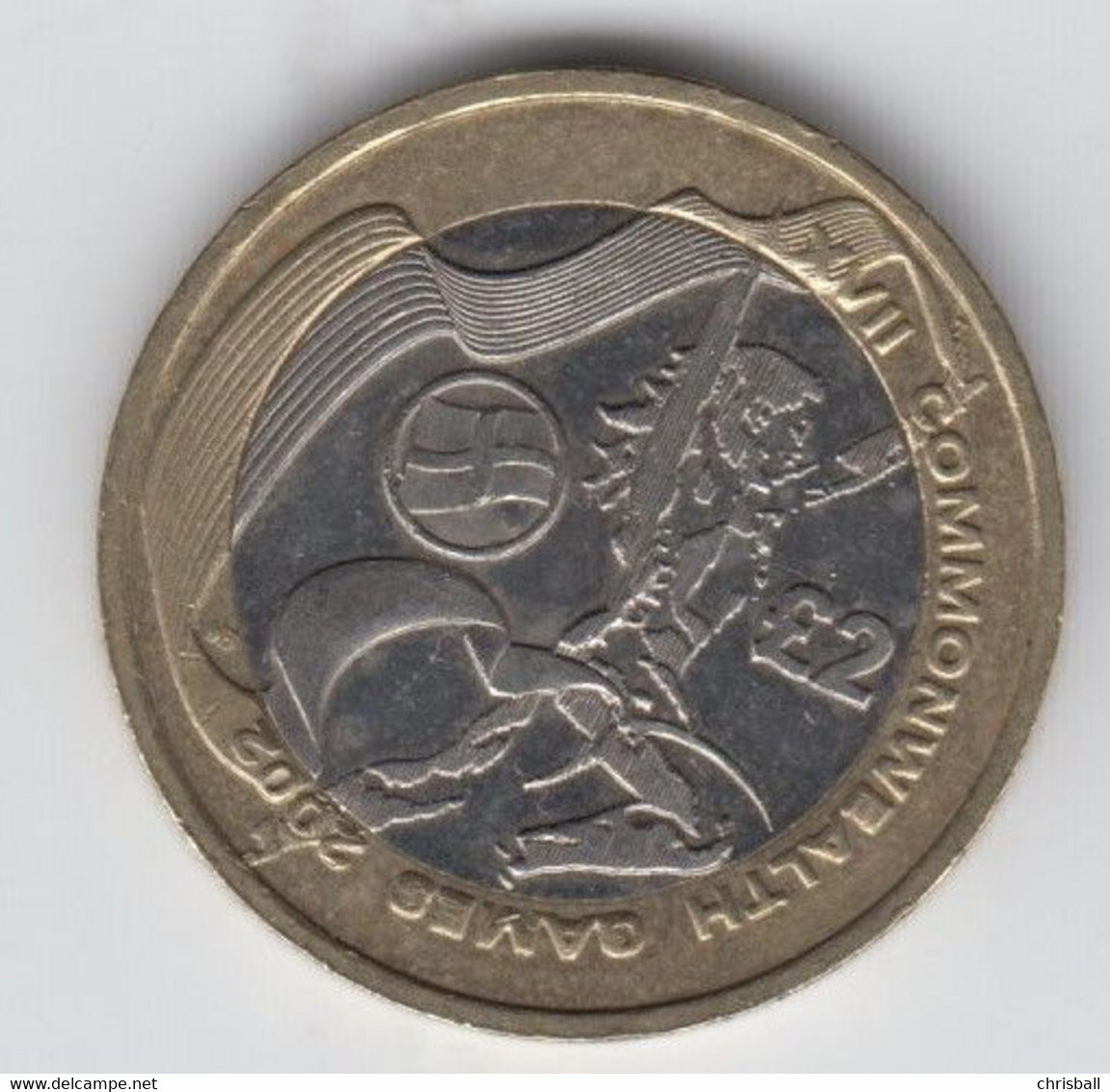 Great Britain UK £2 Two Pound Coin (CWG - England) - Circulated - 2 Pounds