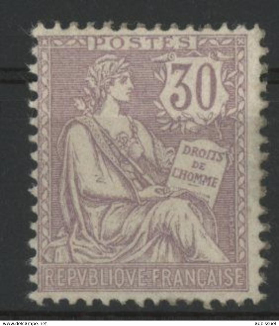 N° 128 COTE 1000 € Neuf ** (MNH). REGOMME (GNO) TB. Mouchon 30ct Violet, Voir Description. - 1900-02 Mouchon