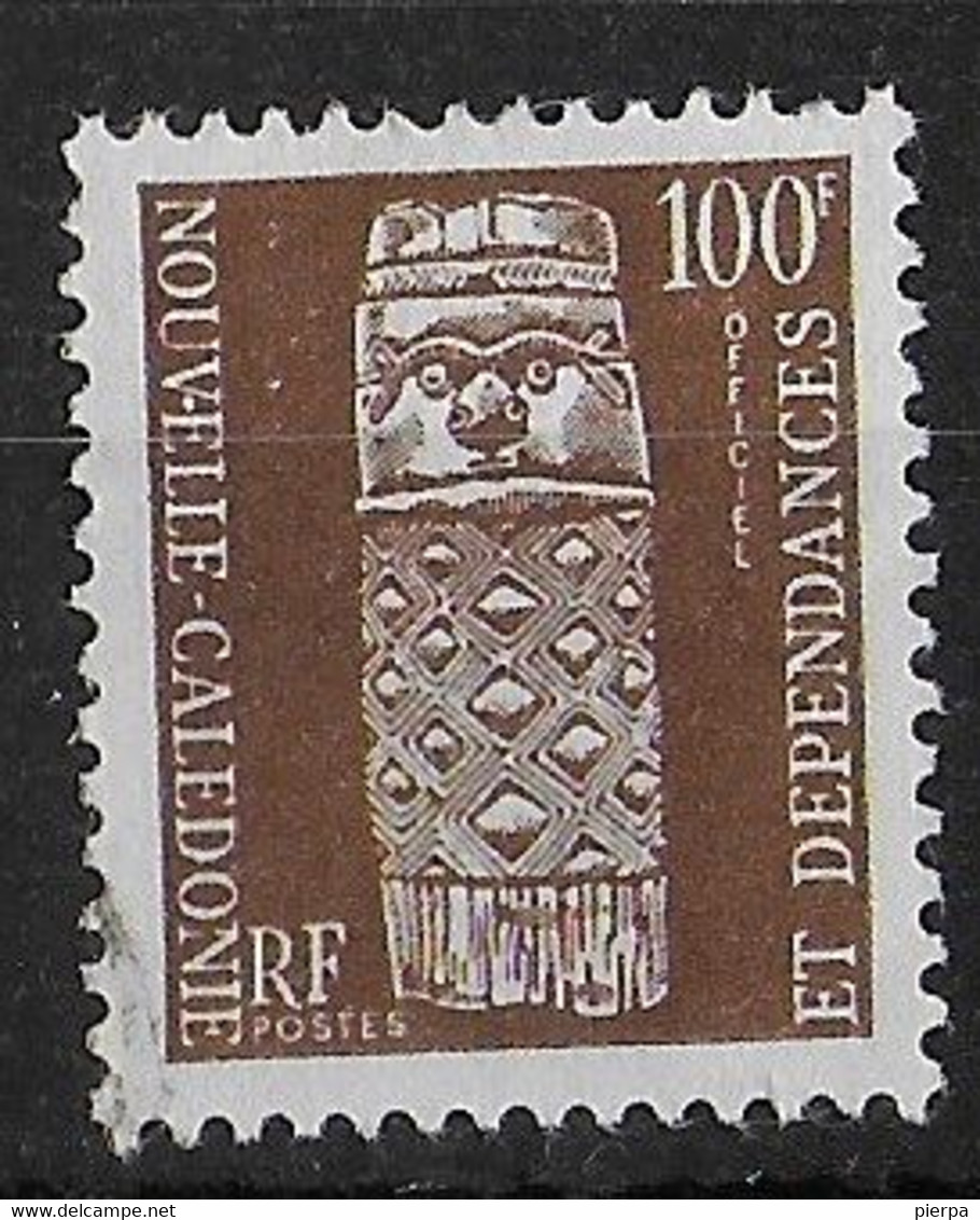 NOUVELLE CALEDONIE - 1959 - SERVIZIO - TOTEM -100F- USATO (YVERT SE 12 - MICHEL OS 12) - Dienstmarken