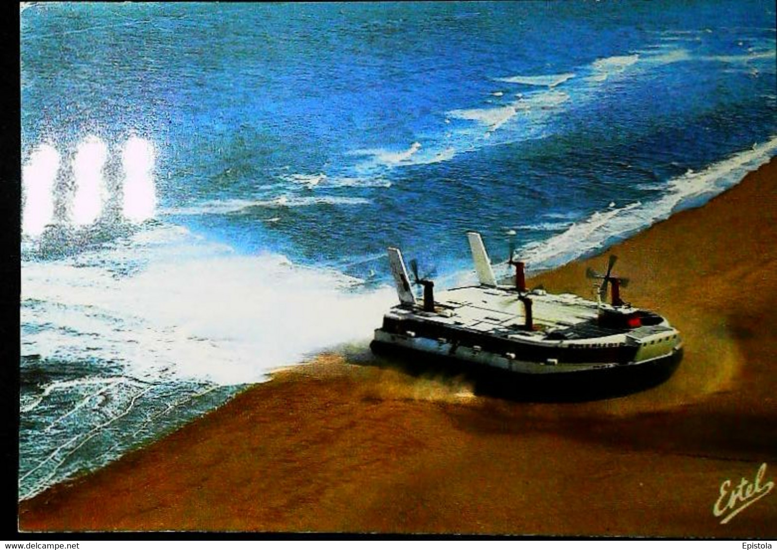 ► HOVERCRAFT - Aéroglisseur Britannique "HOVERLLOYD  SURE"  SR N4 Liaison RAMSGATE CALAIS - Hovercrafts