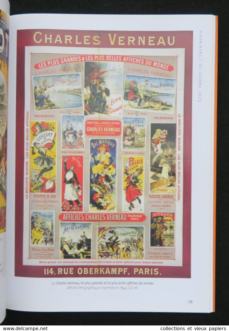 LES 100 PLUS BELLES IMAGES DE L'IMPRIMERIE Par Daniel Bordet / Affiche étiquette Poster - Autres & Non Classés