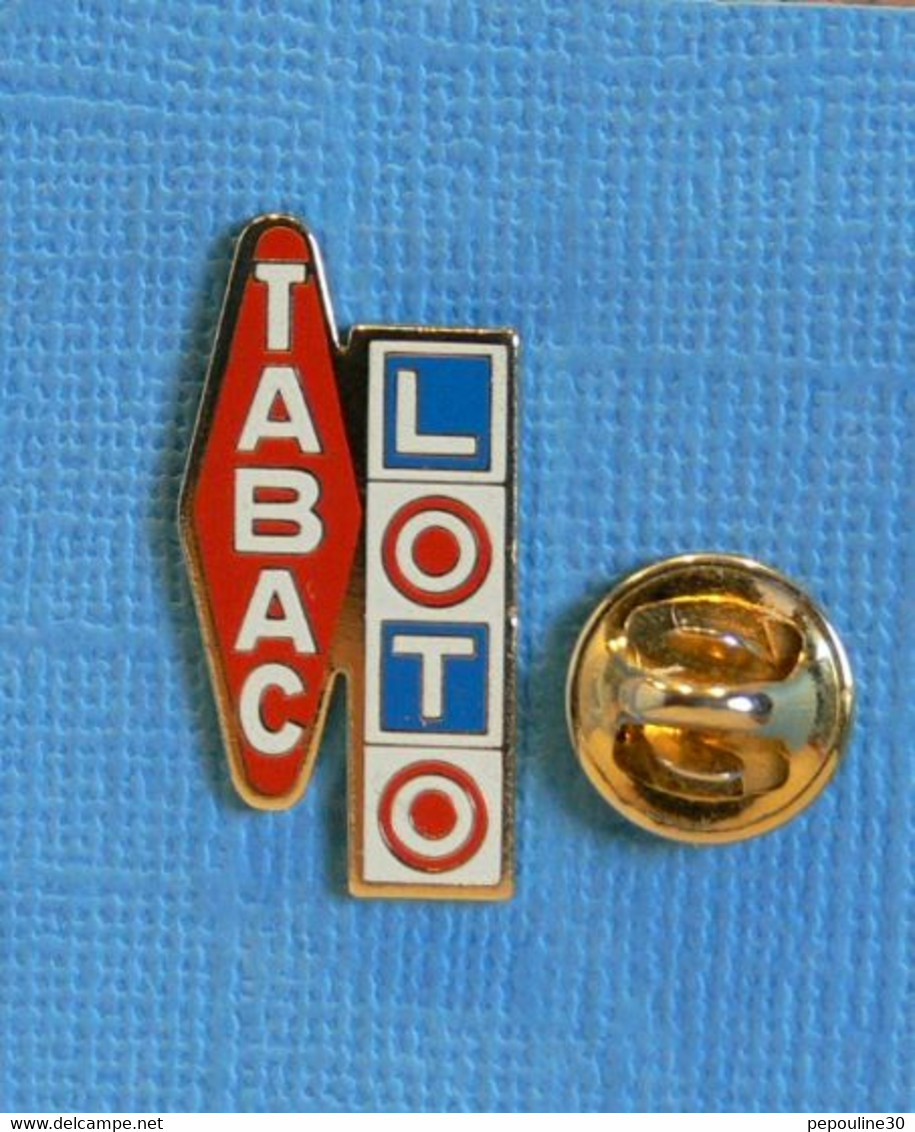 1 PIN'S //  ** ENSEIGNE / CAROTTE TABAC Et LOTO  ** - Jeux