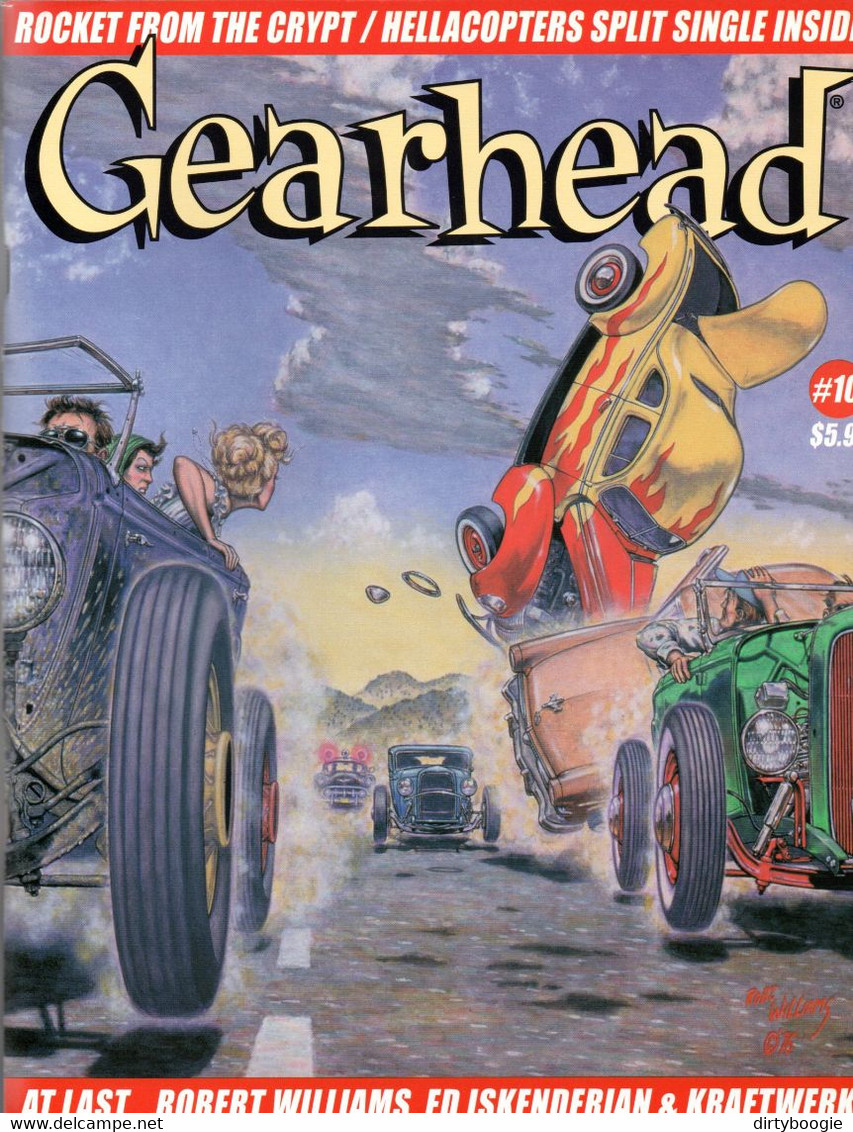 GEARHEAD - Lot De 8 Numéros - NOMADS - BONNEVILLE - ZZ TOP - KOZIK - MELVINS - Andre WILLIAMS - KRAFTWERK - Culture