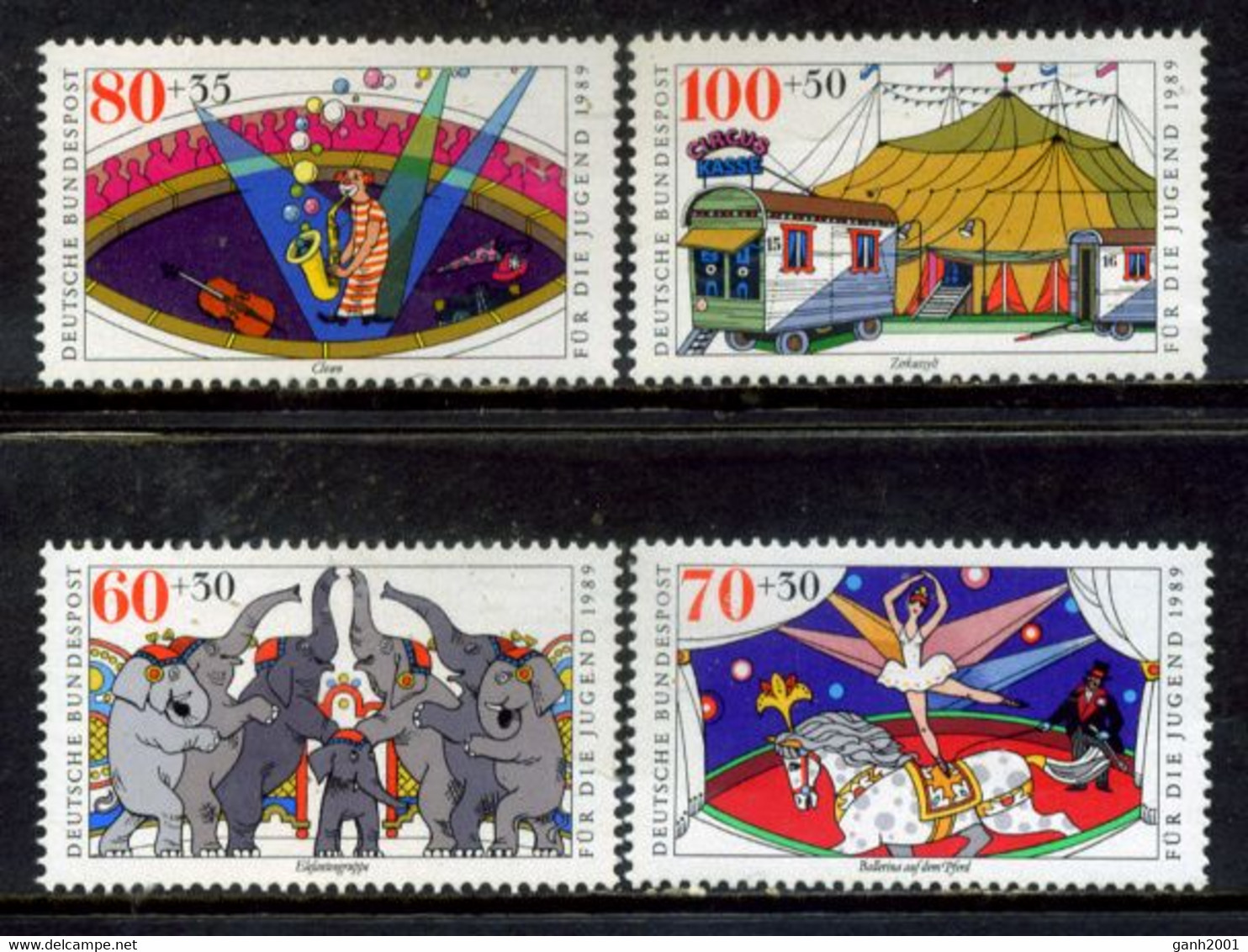 Germany 1989 Alemania / Circus MNH Circo Zirkus / Ha21  30-6 - Cirque