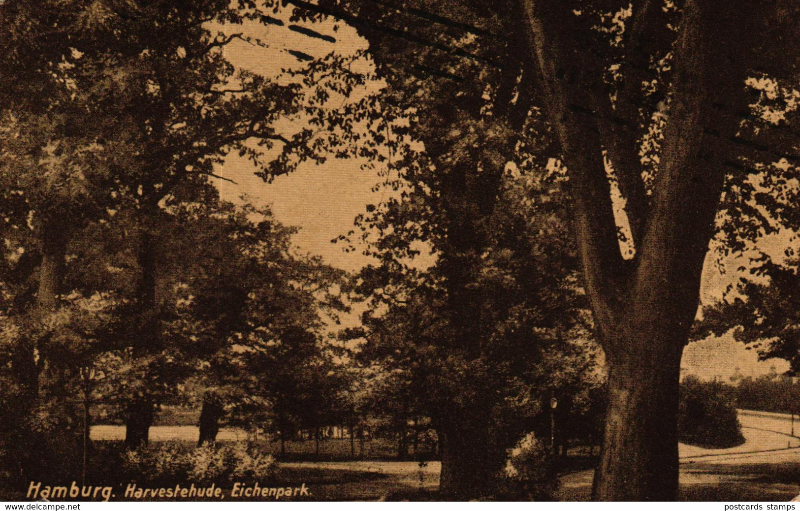 Hamburg, Harvestehude, Eichenpark, Marine-Feldpost 1916 - Eimsbuettel