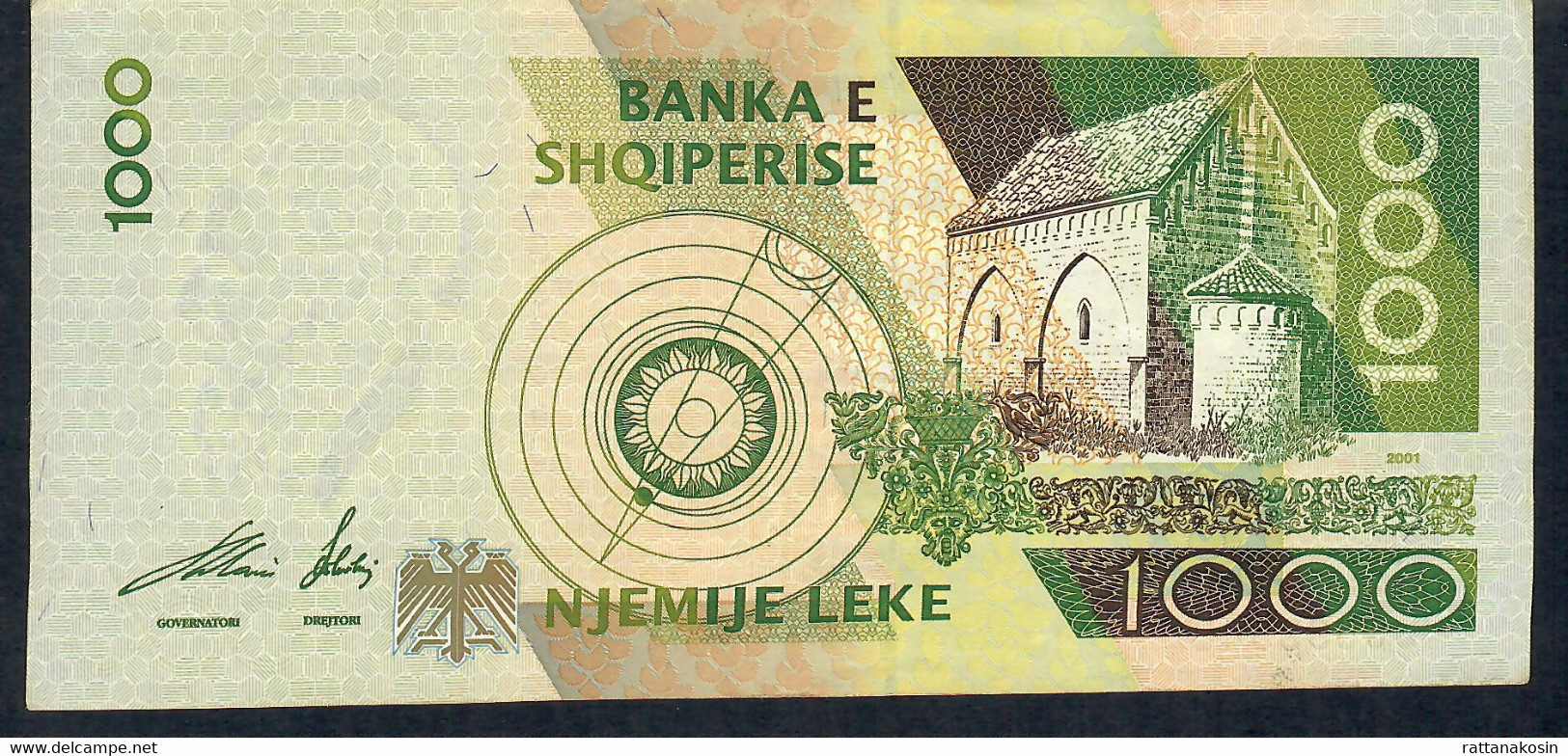 ALBANIA P69 1000 LEKE 2001 #OC      VF - Albanien