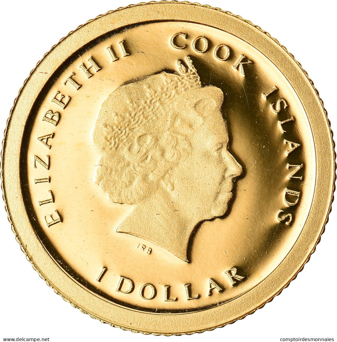 Monnaie, Îles Cook, Pape François, 1 Dollar, 2013, SPL+, Or - Cookinseln