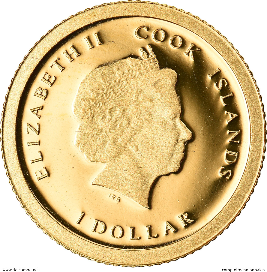 Monnaie, Îles Cook, Pape François, 1 Dollar, 2013, SPL+, Or - Islas Cook