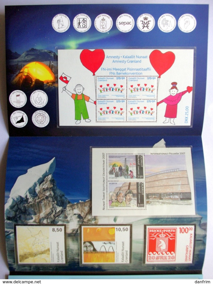 GREENLAND 2008 Year Pack  Complete Map, (**)  ( Lot Kas) - Années Complètes