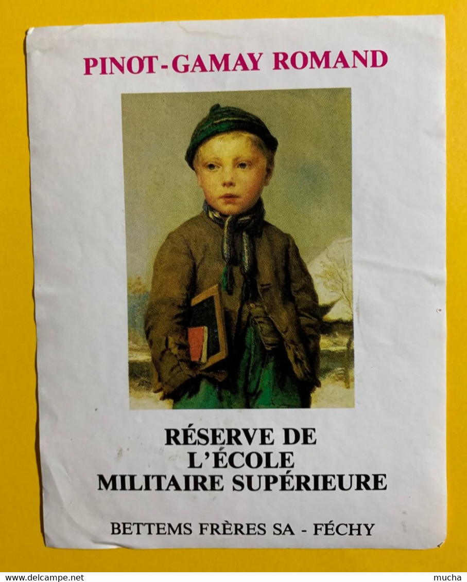 16689 - Pinot Gamay Romand Réserve De L'Ecole Militaire Supérieure Garçon D'école D'Albert Anker - Art