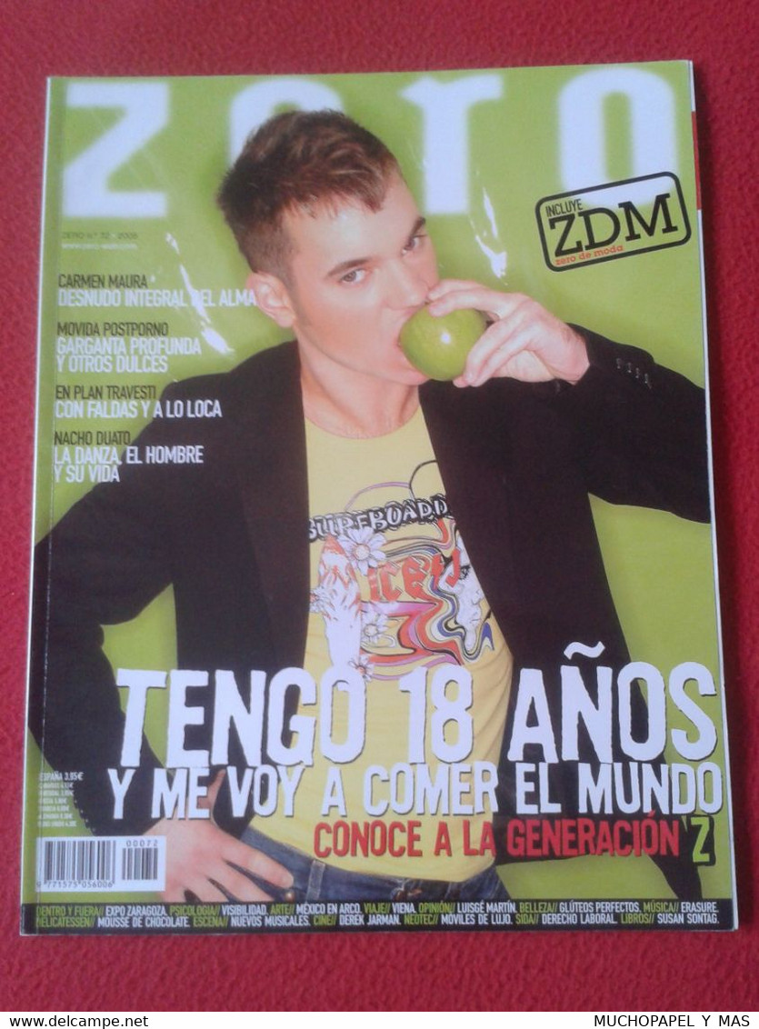 SPAIN REVISTA MAGAZINE ZERO TEMÁTICA GAY HOMOSEXUAL LESBIANAS TRANSEXUAL LGTBI HOMBRES MUJERES Nº 72 2005 VER FOTO...... - [3] 1991-…