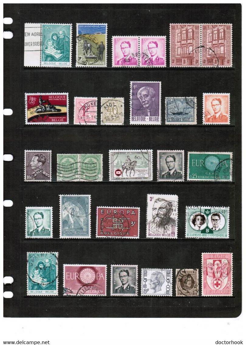 BELGIUM---Collection Of USED DL-956 - Collections (without Album)