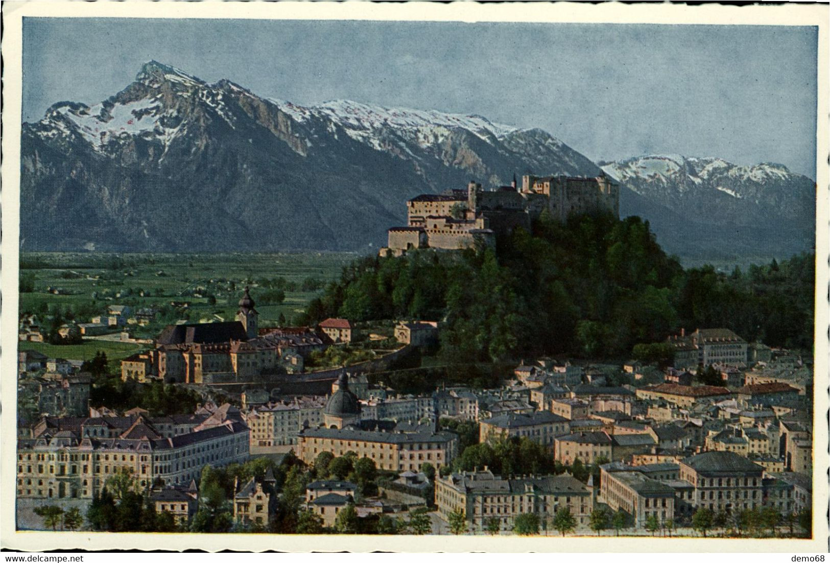 Autriche Oesterreich Austria Salzbourg  Salzburg Stadt 4 Cartes Panorama Château  Pont J Huttegger - Salzburg Stadt