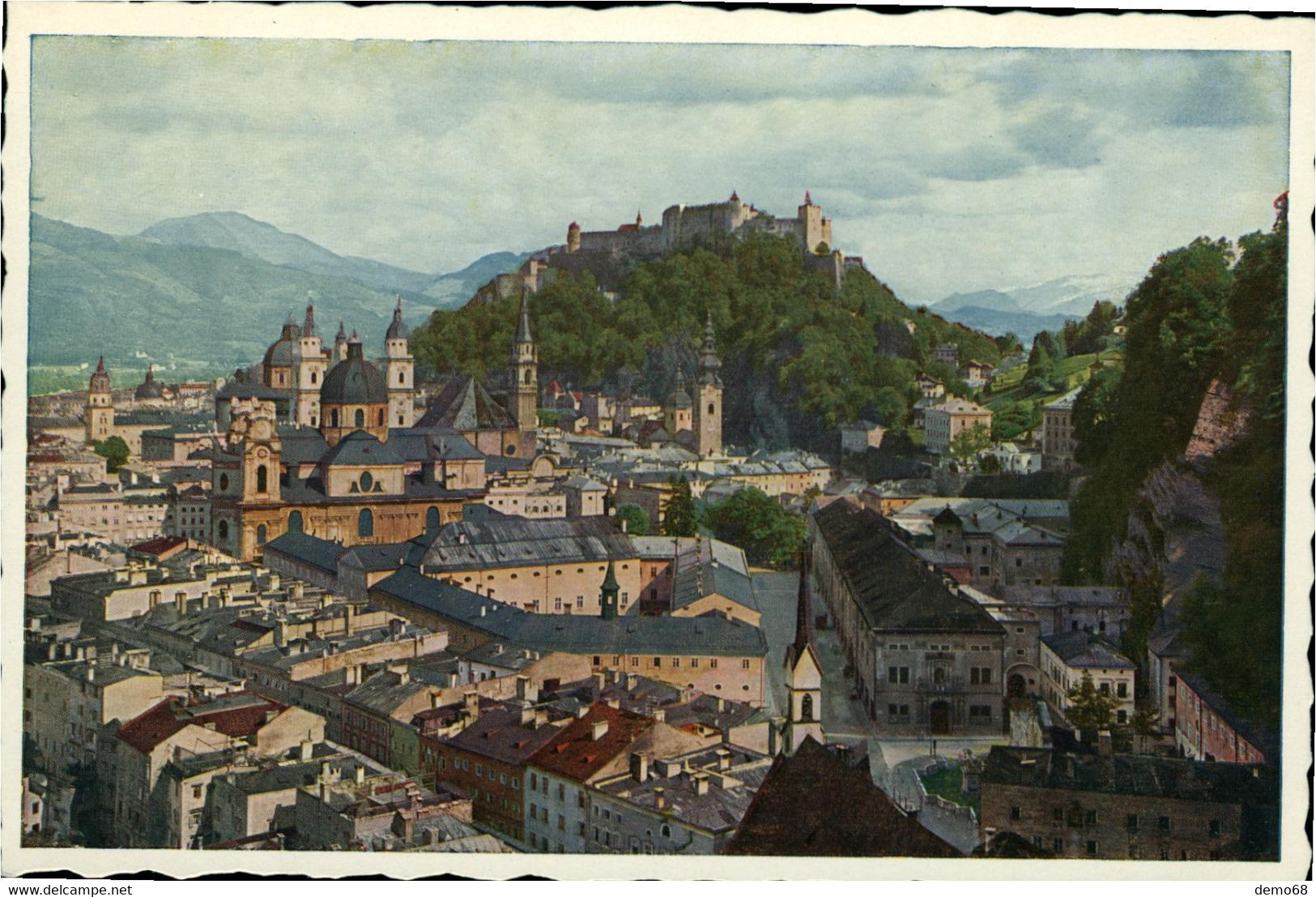 Autriche Oesterreich Austria Salzbourg  Salzburg Stadt 4 Cartes Panorama Château  Pont J Huttegger - Salzburg Stadt