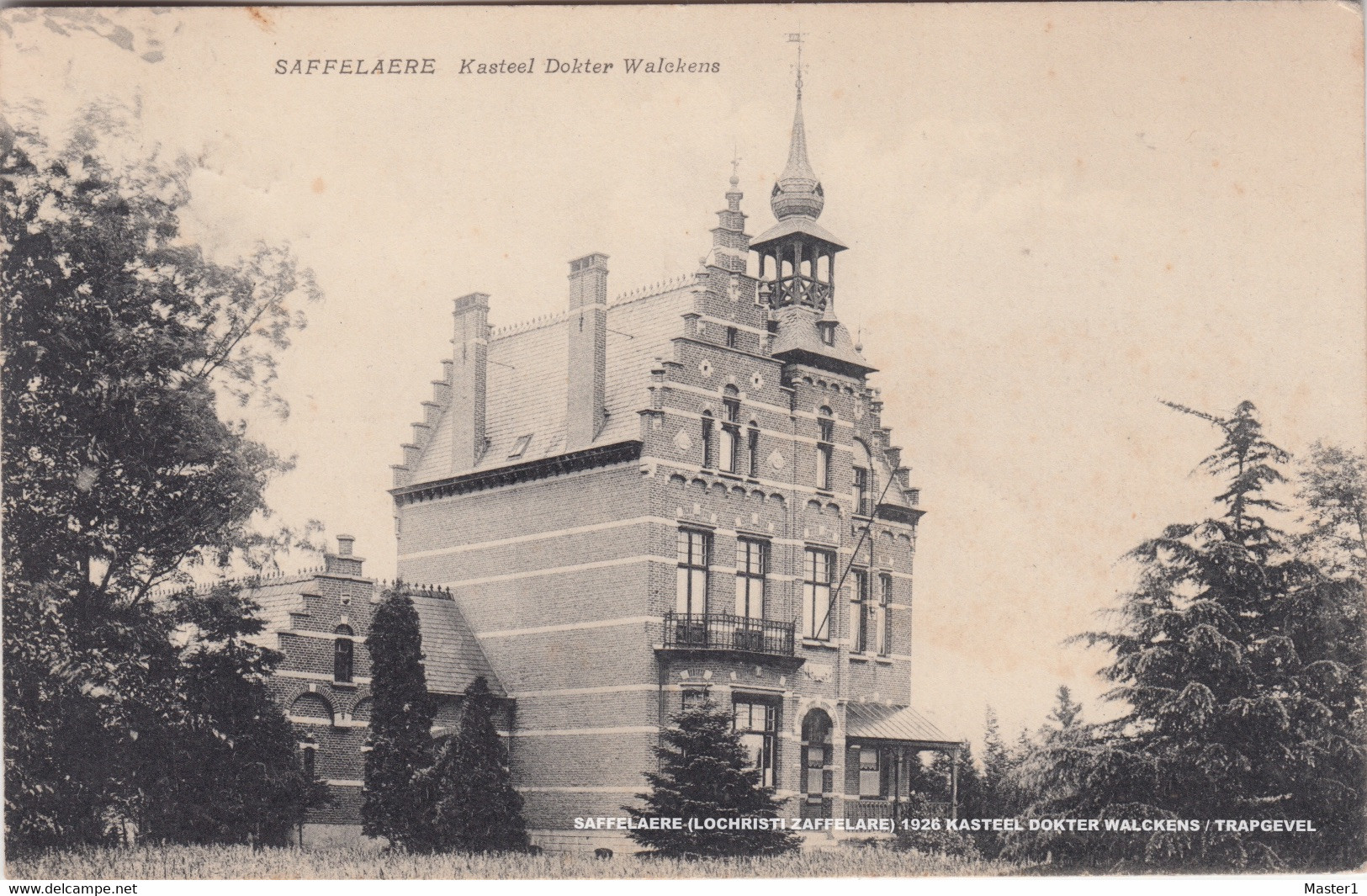 SAFFELAERE (LOCHRISTI ZAFFELARE) 1926 KASTEEL DOKTER WALCKENS / TRAPGEVEL - Lochristi