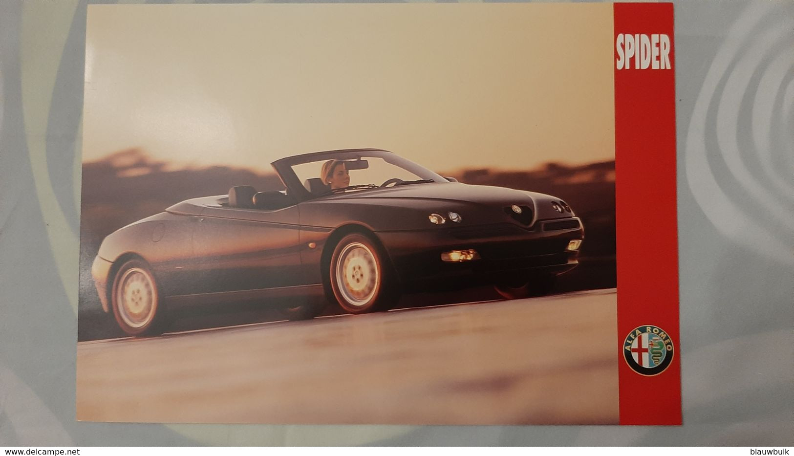 INFO BROCHURE ALFA ROMEO SPIDER Dutch - Auto/moto