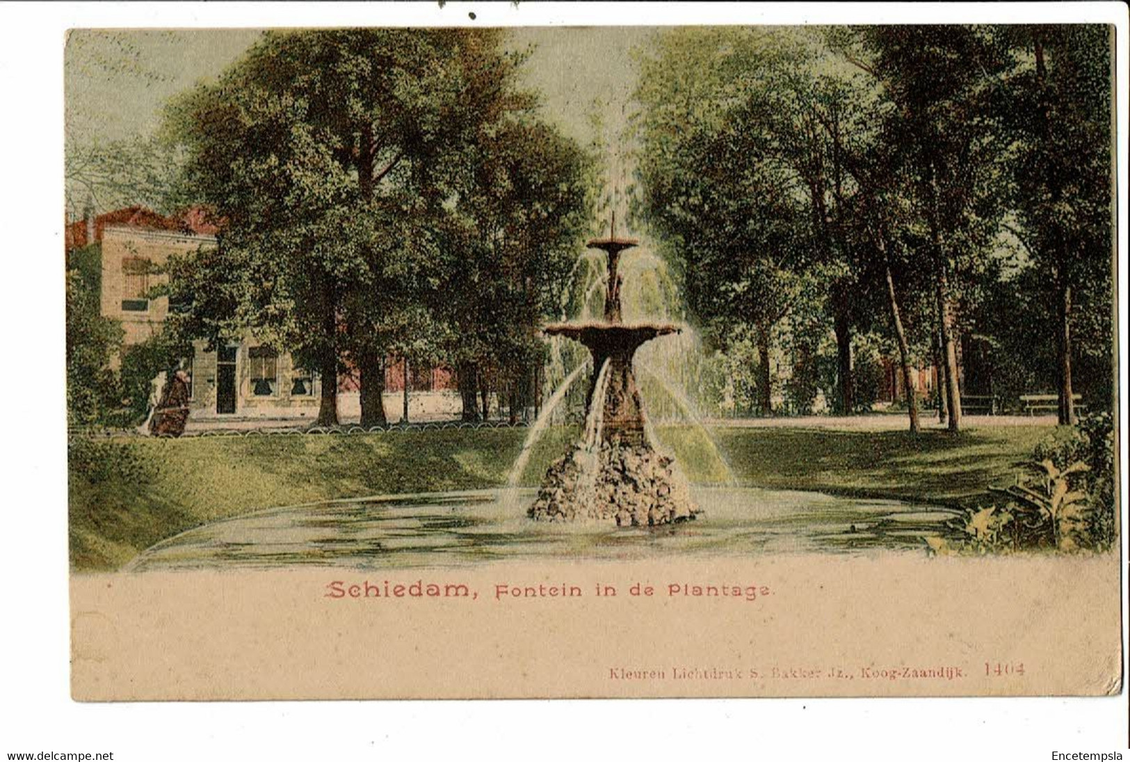 CPA-Carte Postale Pays Bas-Schiedam Fontein In De Plantage  Début 1900VM23543br - Schiedam