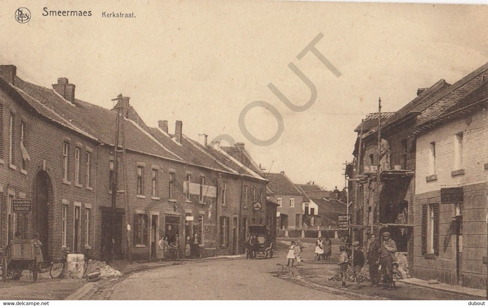 Postkaart-Carte Postale - SMEERMAAS - Lanaken - Kerkstraat  (B991) - Lanaken