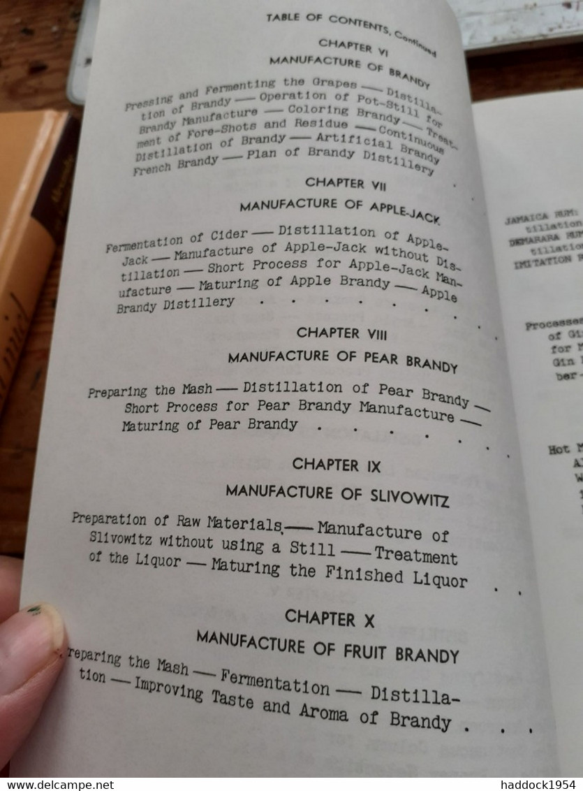 Manufacture Of Whiskey Brandy And Cordials IRVING HIRSCH Lindsay Publications 1992 - Britse