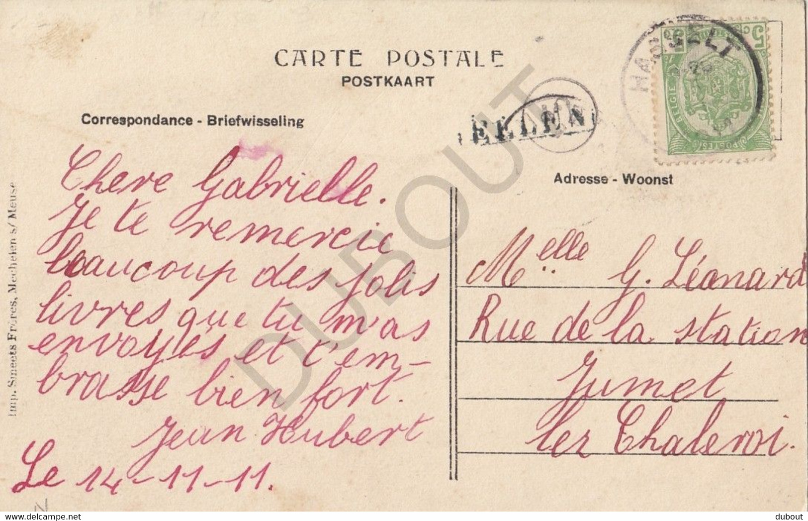 Postkaart-Carte Postale - ROTEM -Rothem - Villa Mon Désir, Prop M. Henry  (B970) - Dilsen-Stokkem