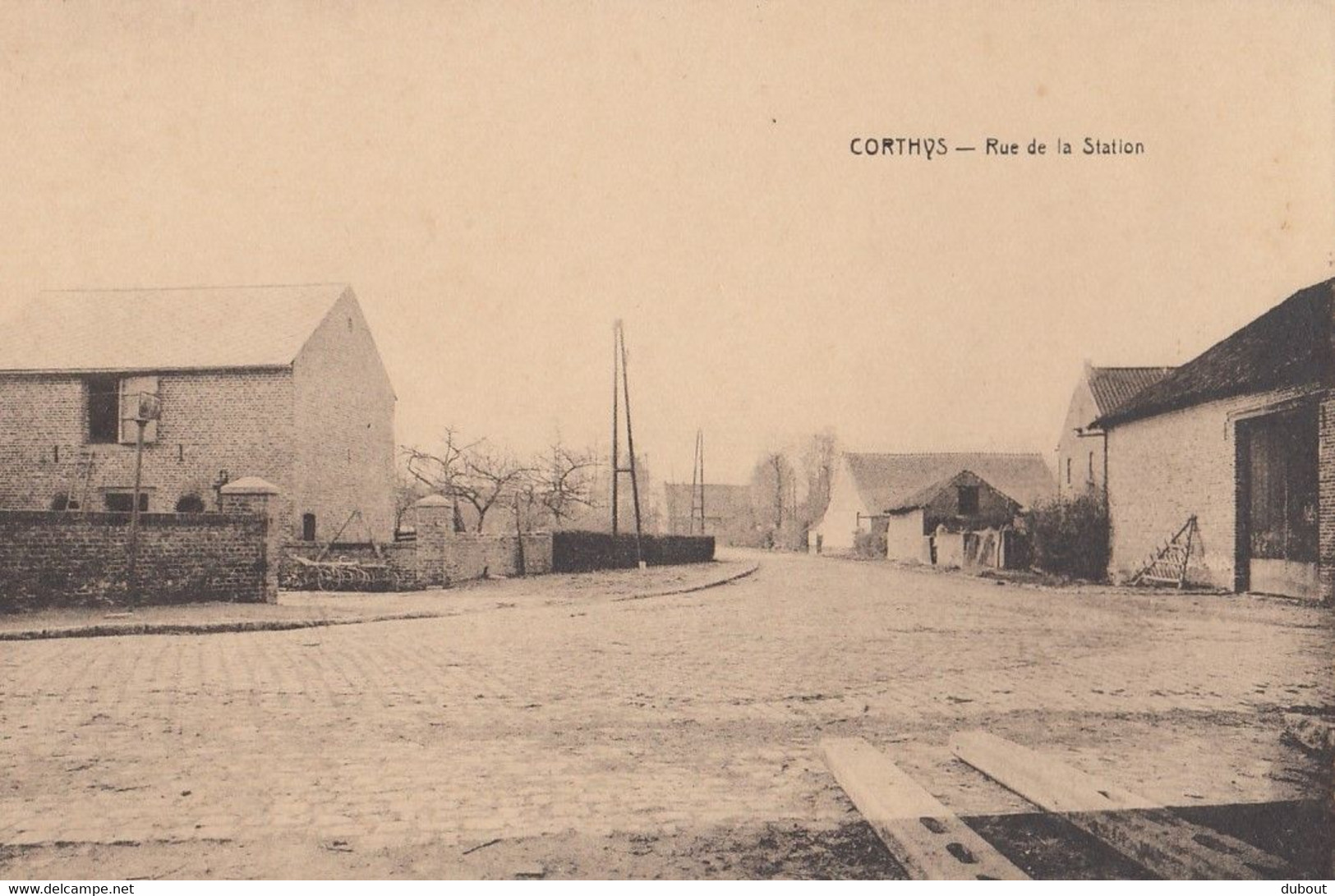 Postkaart-Carte Postale - KORTIJS- Corthys - Rue De La Station  (C15) - Gingelom