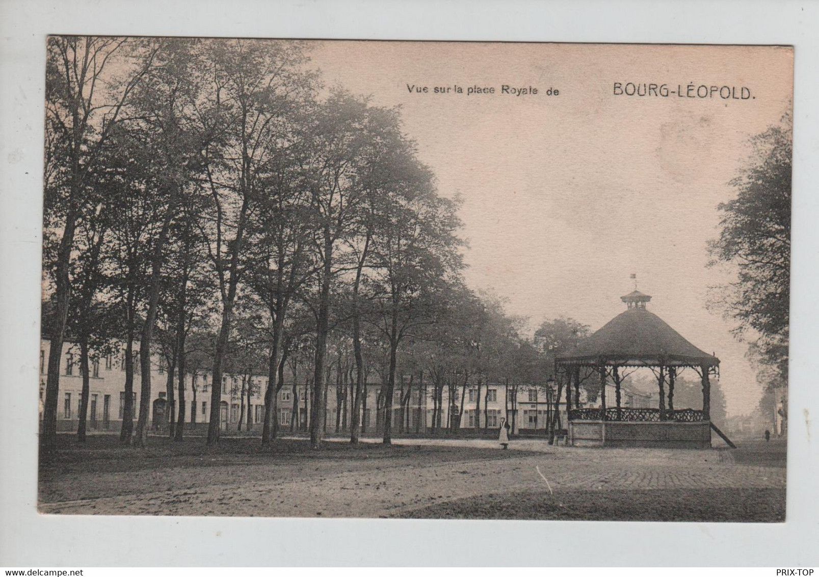 REF2273/ CP Leopoldsburg - Bourg-Léopold Vue Sur La Place Royale (1912) - Leopoldsburg