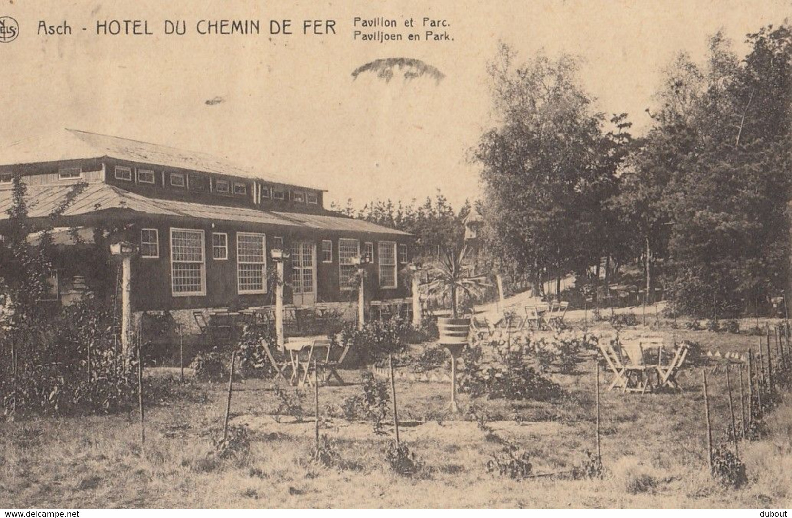 Postkaart-Carte Postale - AS -Asch - Hotel Du Chemin De Fer  (C9) - As