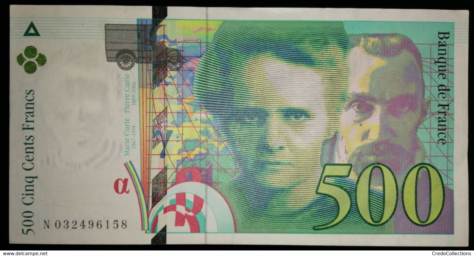 France - 500 Francs - 1995 - PICK 160a.2 / F76.2 - Pr. NEUF - 500 F 1994-2000 ''Pierre Et Marie Curie''