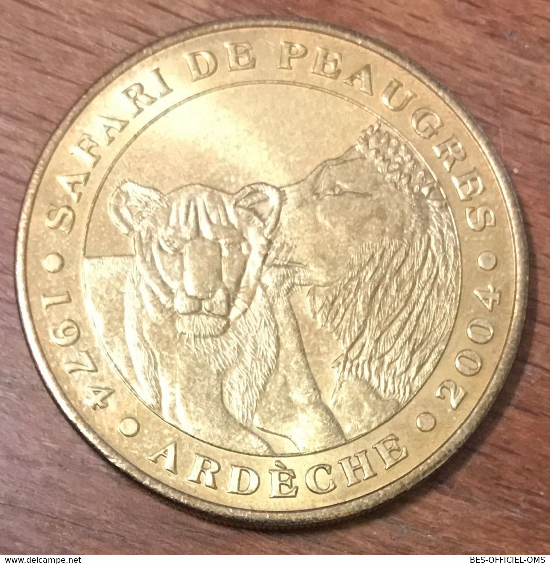 07 PEAUGRES LES LIONS MDP 2004 MINI MÉDAILLE SOUVENIR MONNAIE DE PARIS JETON TOURISTIQUE TOKEN MEDALS COINS - 2004