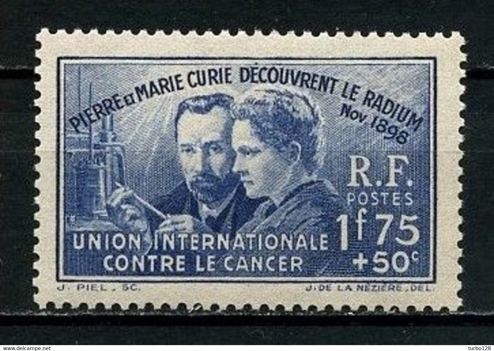 FRANCE 1938 N° 402 ** Neuf MNH Superbe C 27 € Pierre Et Marie Curie Découverte Du Radium Médecine - Neufs