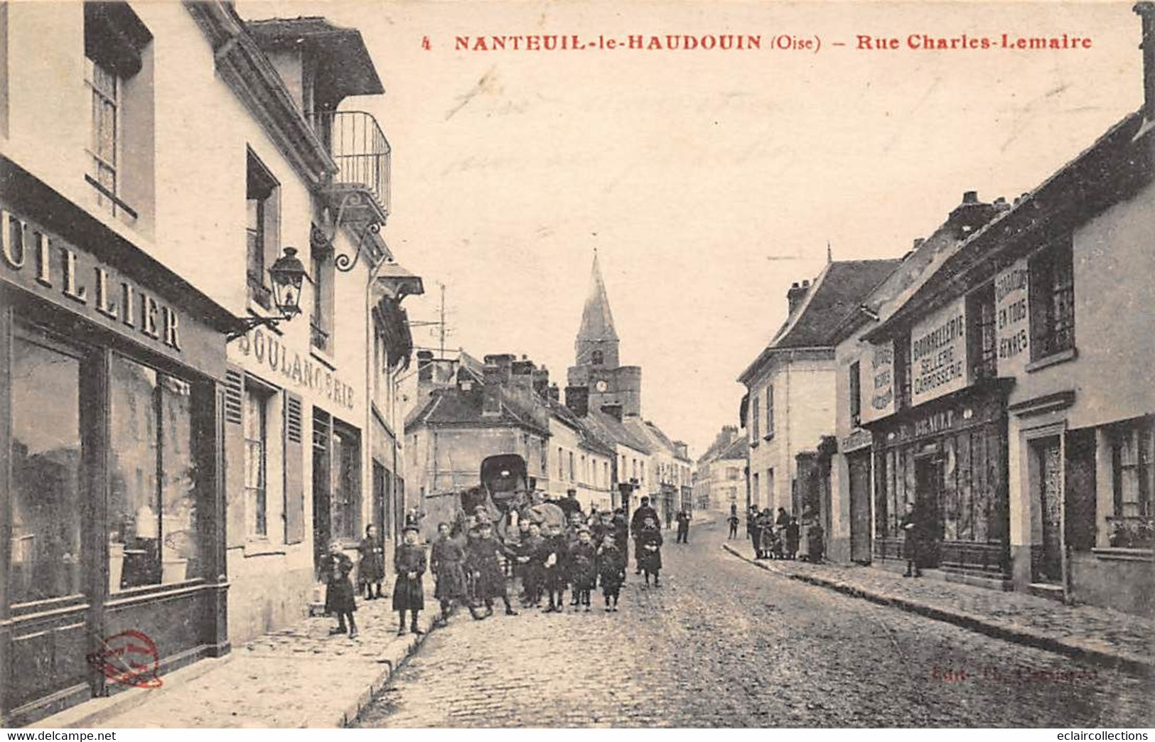 Nanteuil-le-Haudouin          60     Rue Charles Lemaire  . Boulangerie      (voir Scan) - Nanteuil-le-Haudouin