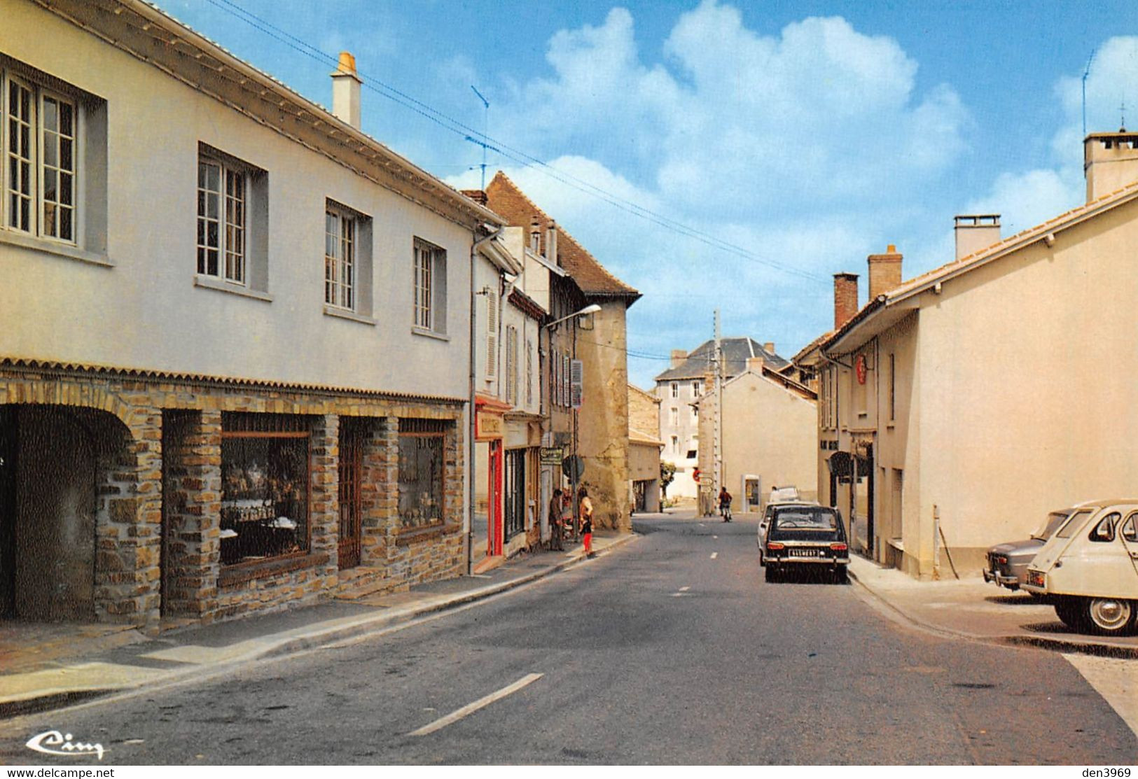 ORADOUR-sur-VAYRES - La Rue Principale - Automobiles, 2cv Citroën - Tirage D'éditeur - Oradour Sur Vayres