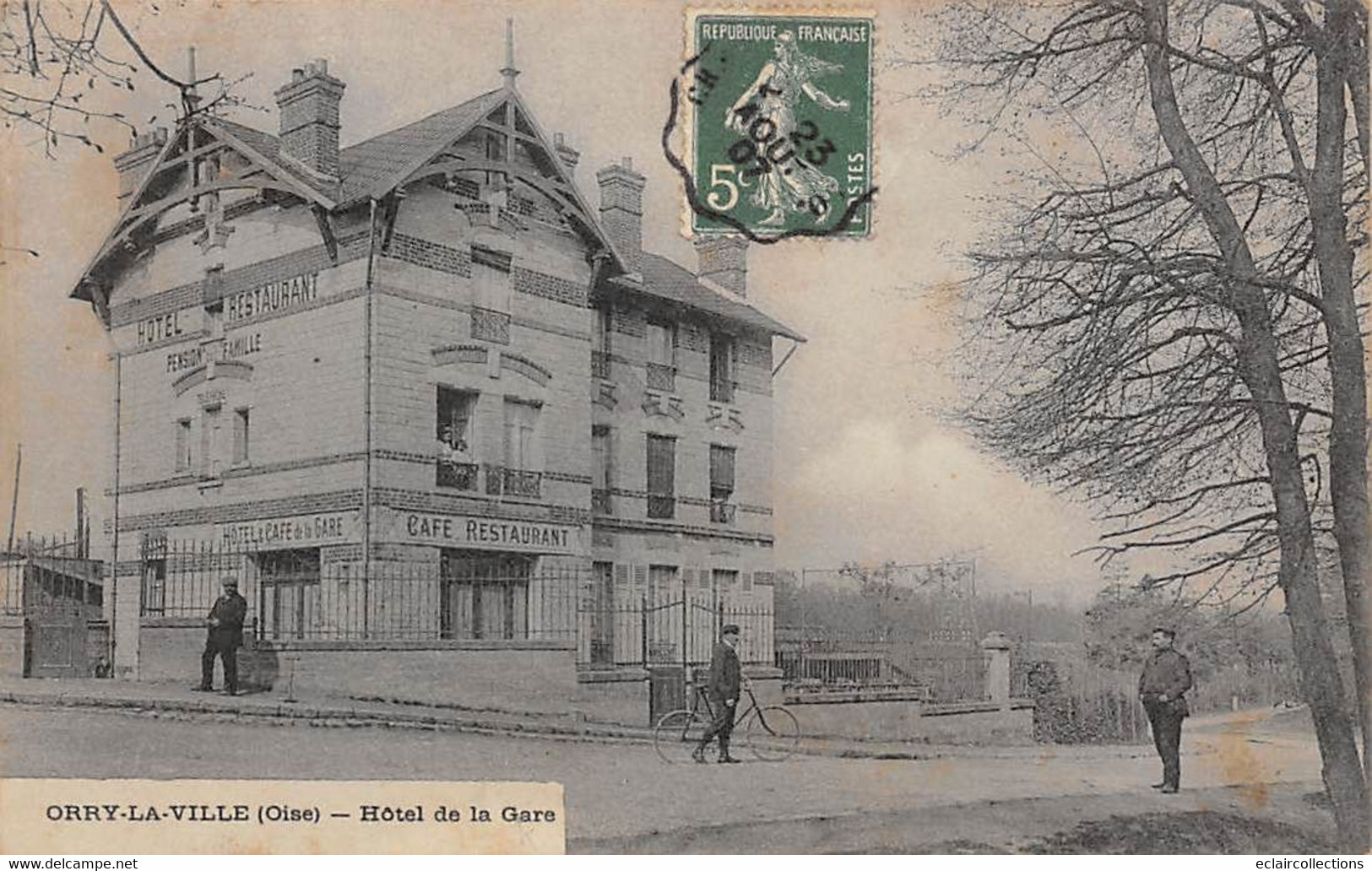 Orry Le Ville         60         Hôtel De La Gare        (voir Scan) - Sonstige & Ohne Zuordnung