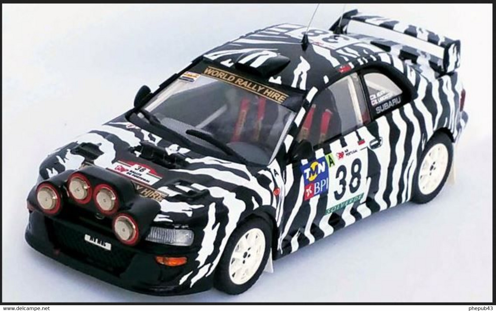 Subaru Impreza WRC - N. Heath/S. Lancaster - Rally Portugal 2001 #38 - Troféu - Trofeu