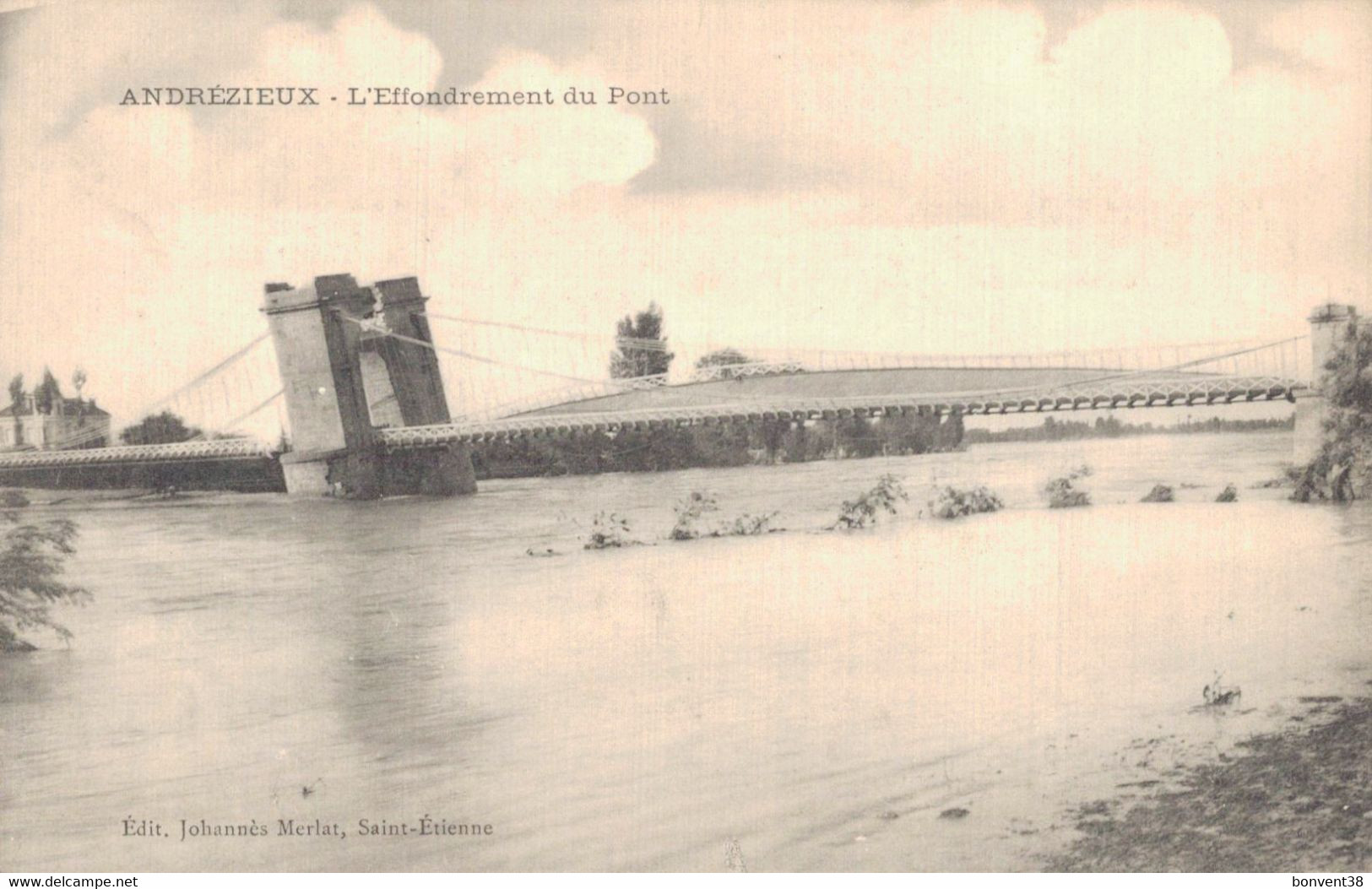 G0511 - ANDREZIEUX  - D42 - L'Effondrement Du Pont - Andrézieux-Bouthéon