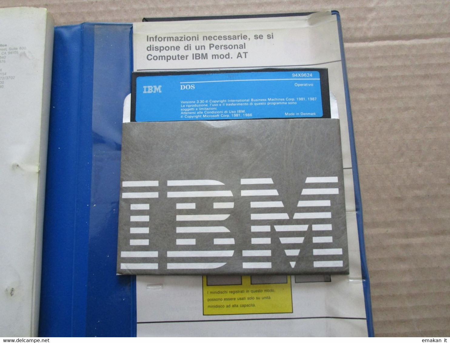 # MANUALE IBM DOS 3.30 - Informática