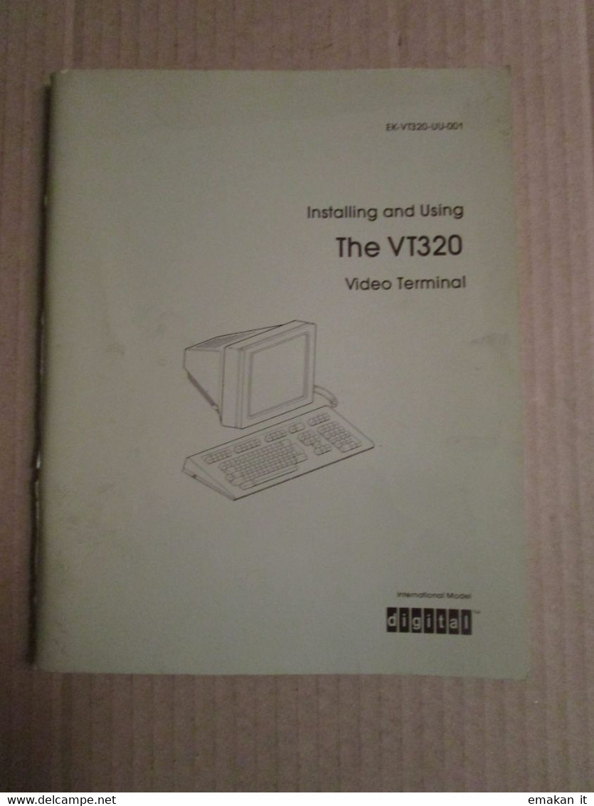 # MANUALE DIGITAL VT 320 ISTALLAZIONE E USO ( IN INGLESE) - Informática