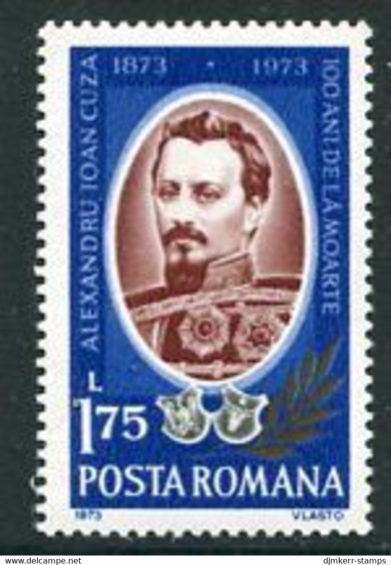 ROMANIA 1973 Prince Alexandru Cuza Centenary, MNH / **.  Michel 3125 - Unused Stamps
