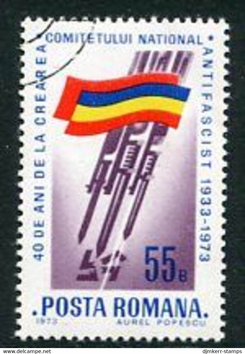 ROMANIA 1973 Anti-fascist Committee  Used.  Michel 3124 - Usado