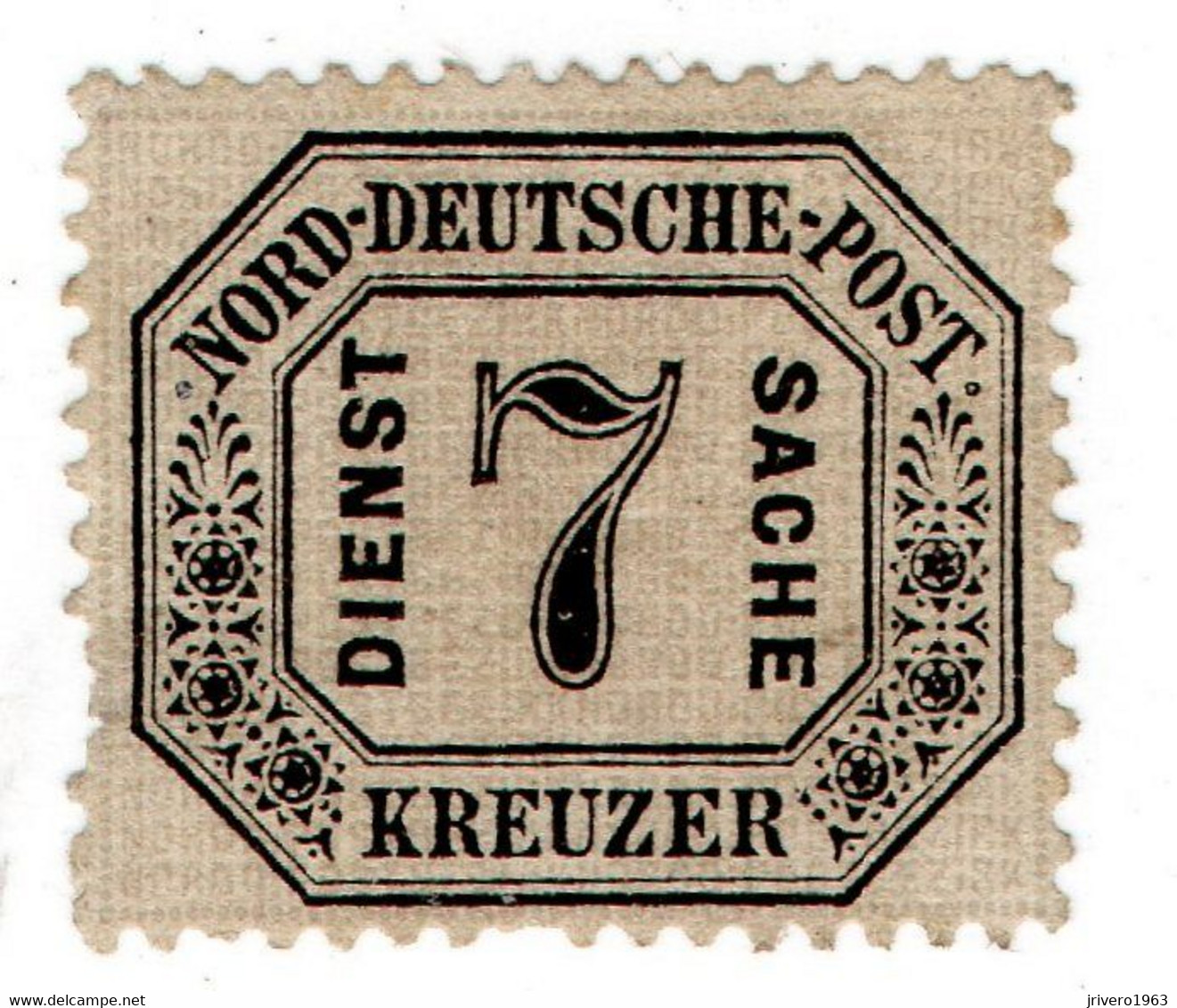 NORD DEUTSCHE POST,MLH, TIMBRE DE SERVICE, YVERT 9 - Mint