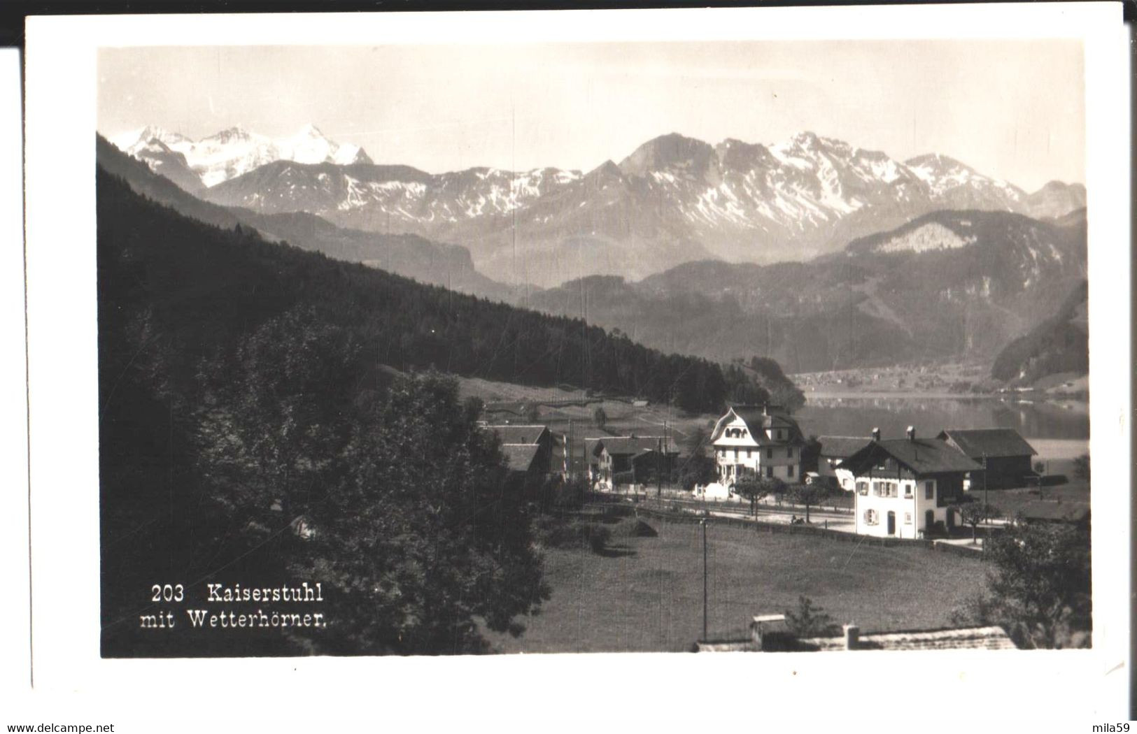 203. Kaiserstuhl Mit Wetterhörner. Edition Burch. Lungern. - Kaiserstuhl