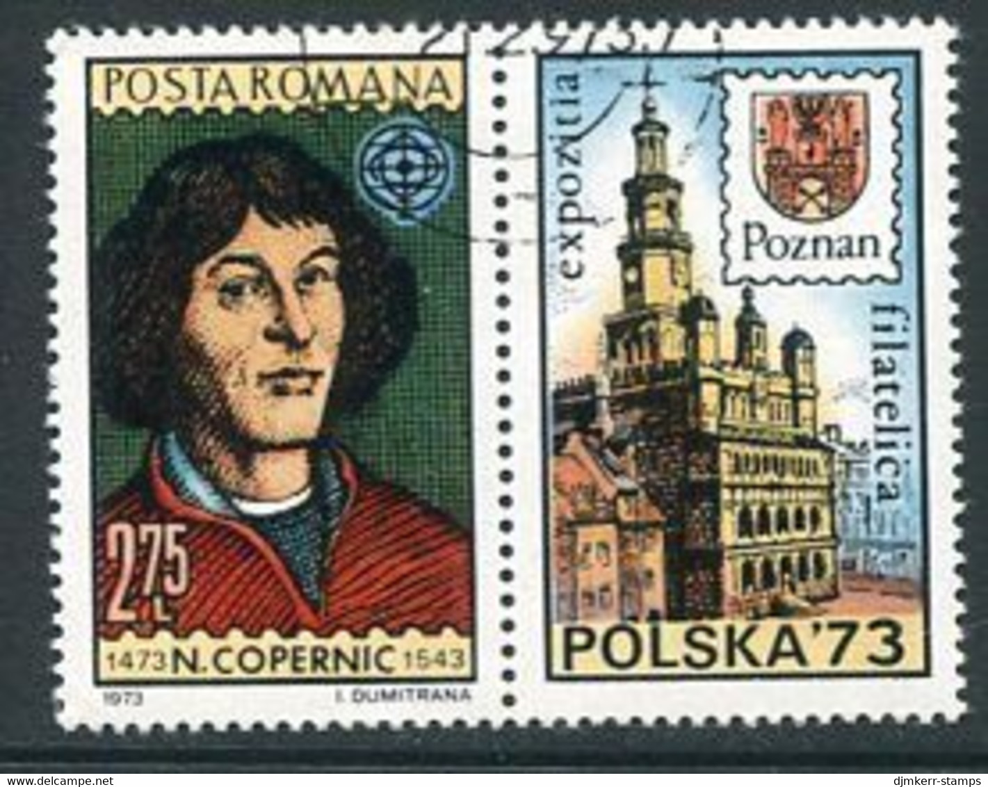 ROMANIA 1973 Copernicus 500th Anniversary Used. .  Michel 3109 - Usado