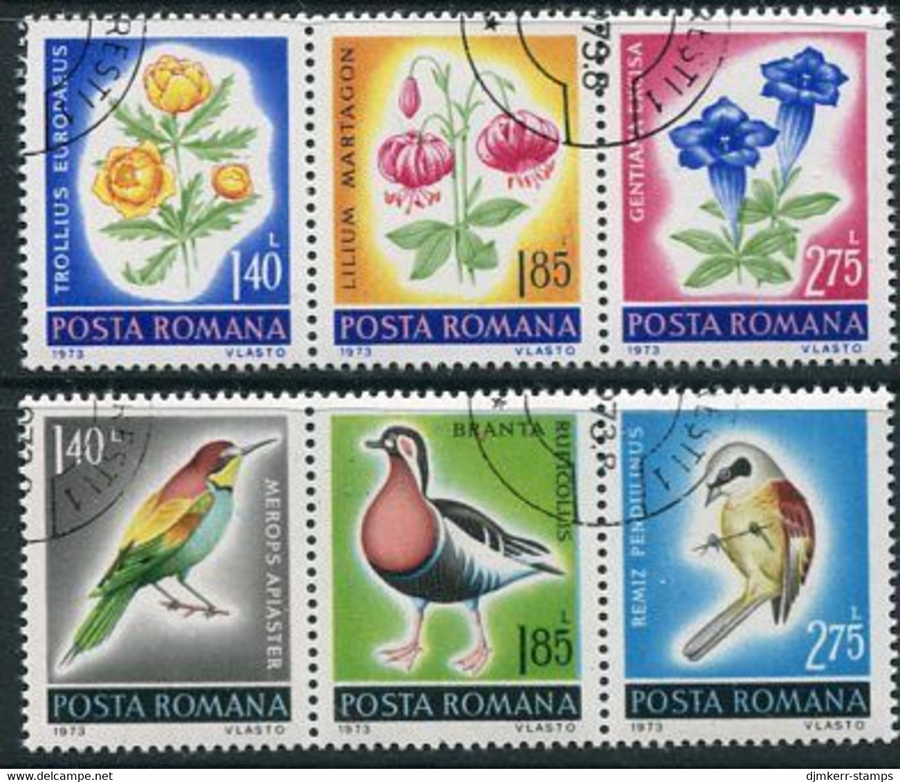 ROMANIA 1973 Nature Protection Used.. .  Michel 3103-08 - Used Stamps