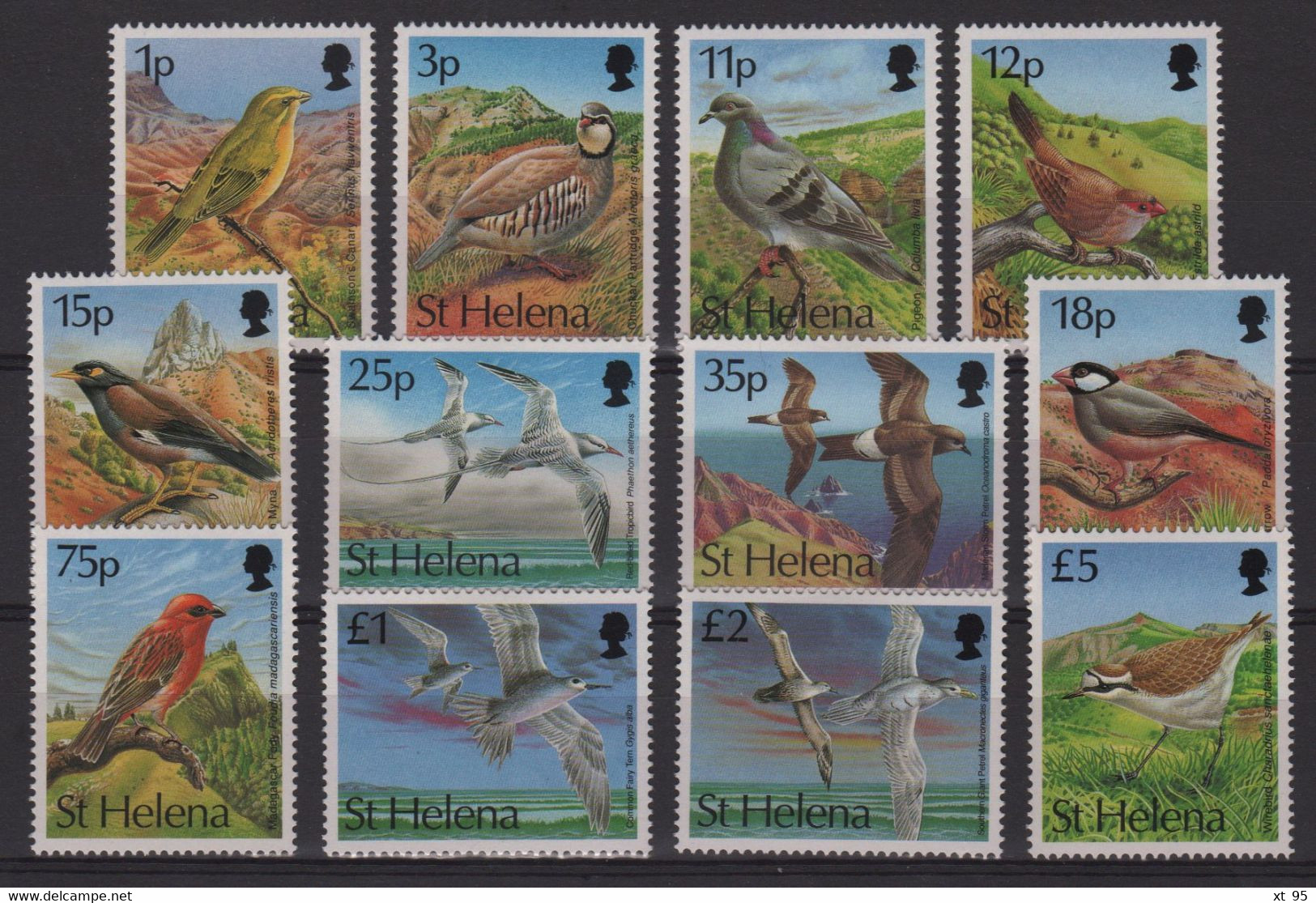 Saint Helene - N°592 à 603 - Faune - Oiseaux - Cote 50€ - * Neufs Avec Trace De Charniere - Saint Helena Island