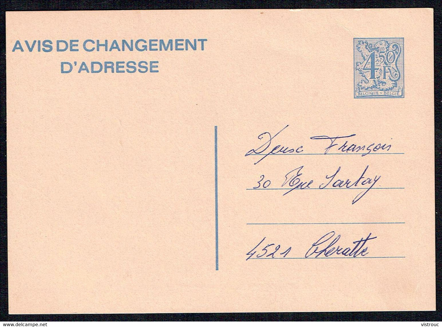 Changement D'adresse N° 21 III F (texte Français) - Circulé - Circulated - Gelaufen - 1978. - Avis Changement Adresse