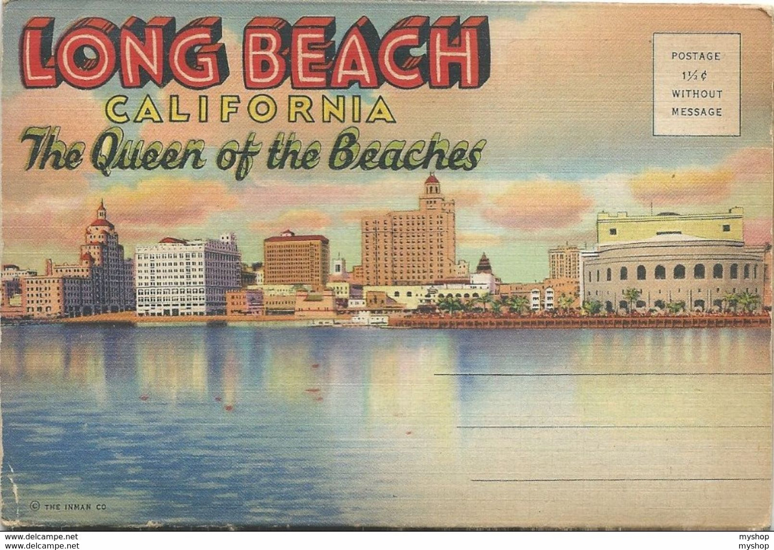 E010, * CARNET With 18 CARDS * LONG BEACH CALIFORNIA *  SEE SCANS - Long Beach