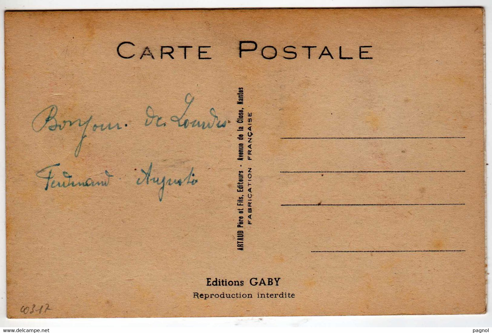 65 : Lourdes  : Carte à Systèmes : 10 Vues : Boum !! V' La Le Facteur - Dreh- Und Zugkarten