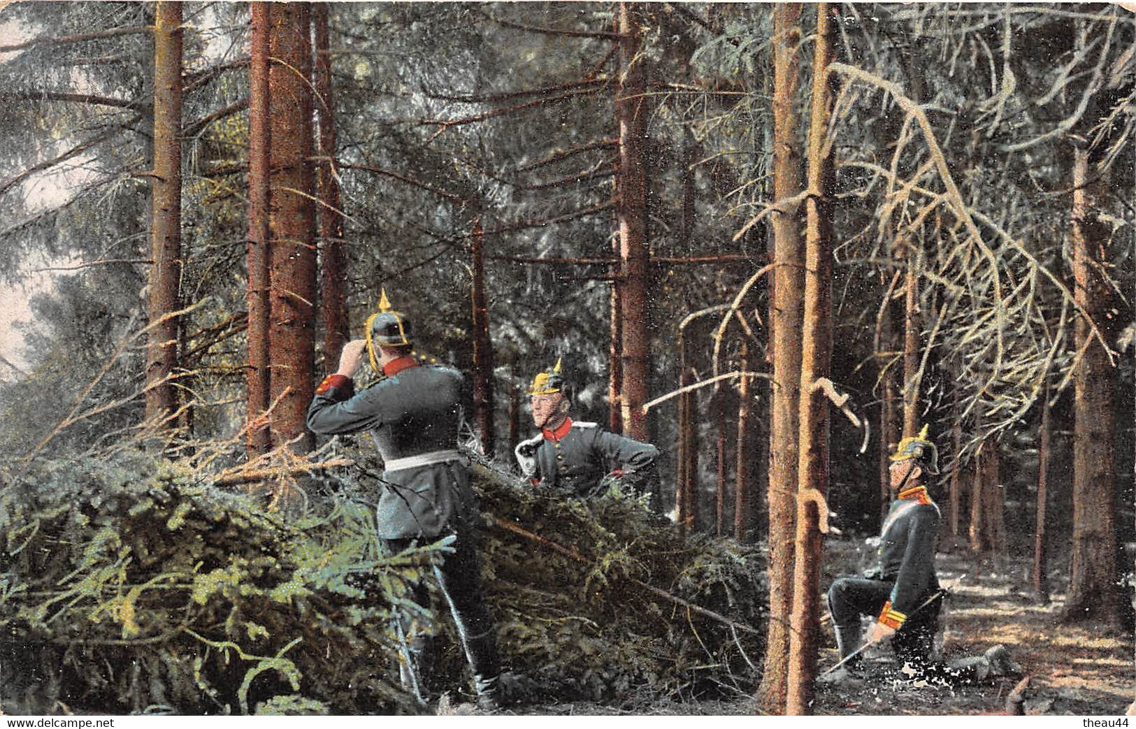Carte Allemande  -  Manoeuvres Militaire En Allemagne  -  En Embuscade Dans La Forêt - Manoeuvres