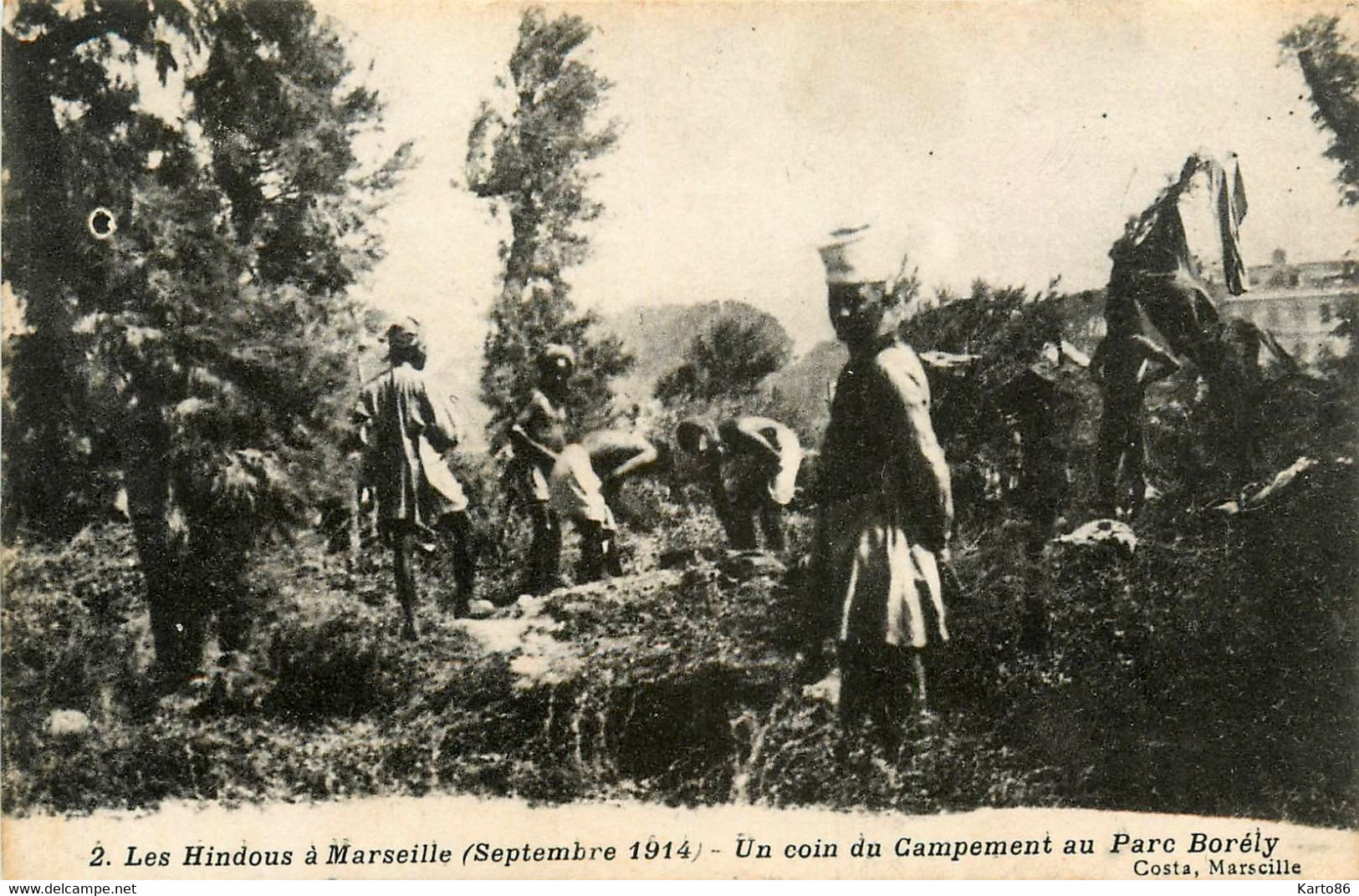 Marseille * Parc Borely * Les Hindous * Un Coin Du Campement * Ww1 * Militaria - Parchi E Giardini