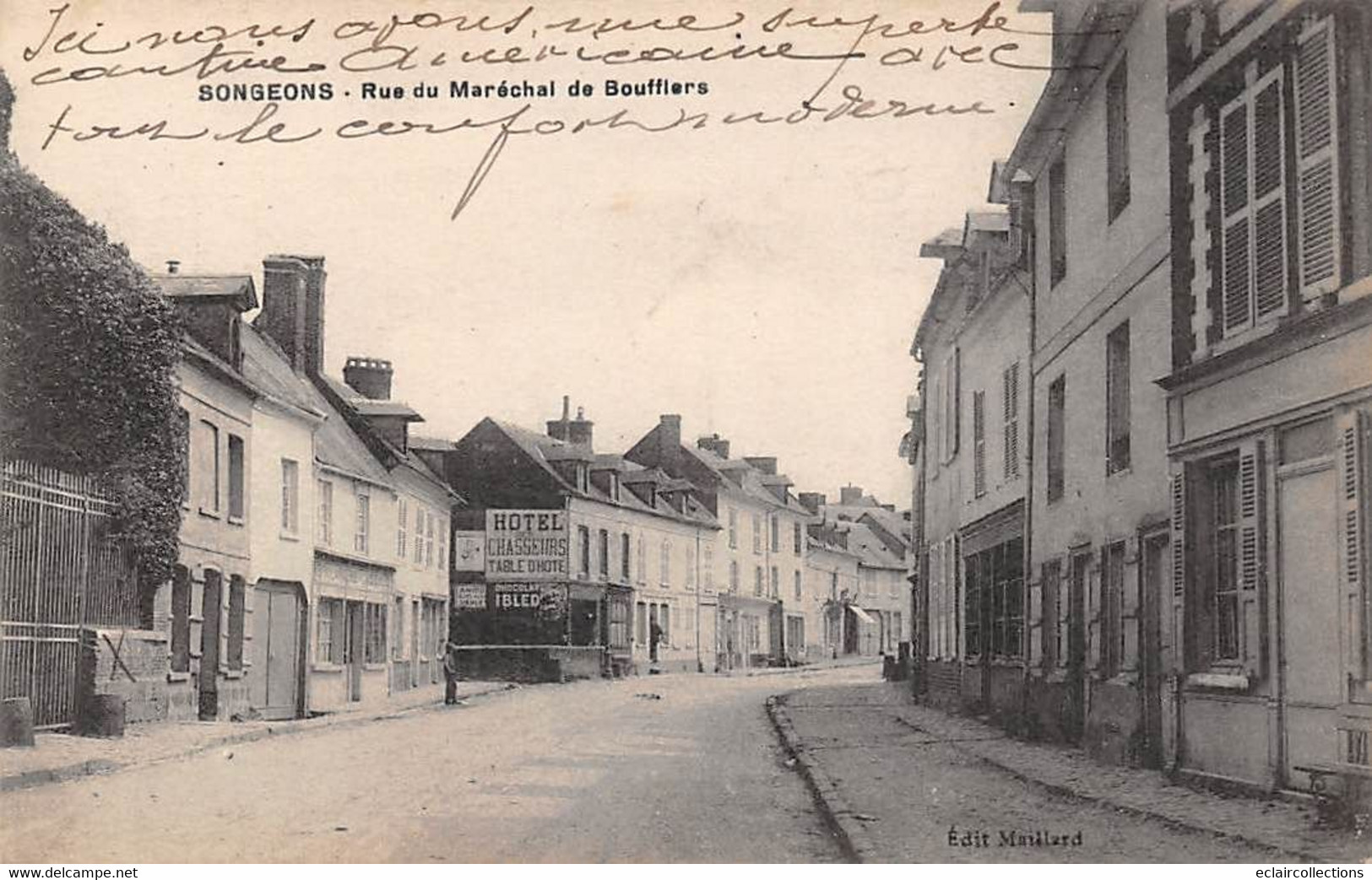 Songeons           60          Rue Du Maréchal De Boufflers      Hôtel Des Chasseurs        (voir Scan) - Songeons